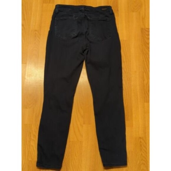 Paige Verdugo Ankle Jeans Denim Womens Size 29 Black Dark Blue Mid Rise - Picture 8 of 9